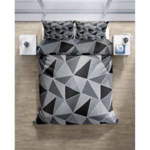 Flanelové obliečky šedá mozaika (100% bavlna, rozměr 70x90,140x200 cm)
