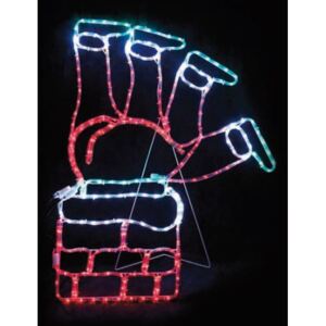 ACA DECOR LED Vianočný Santa + Komín, 264 LED, IP44