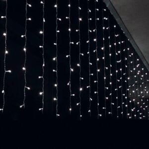 ACA DECOR LED vianočný svetelný záves, 2x1m, studená biela, IP44, 240 LED