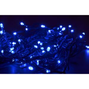 ACA DECOR LED vianočný, svetelný reťaz, 1,5x10m, modrá farba, IP44, 100 LED