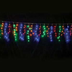 ACA DECOR LED vianočný svetelný záves, 3x0,6m, RGB farba svetla, IP44, 144 LED, 8 funkcií