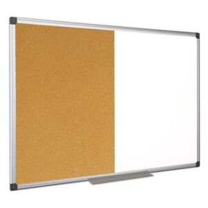 Bi-Office Popisovacia magnetická tabuľa a korková nástenka, 900 x 600 mm