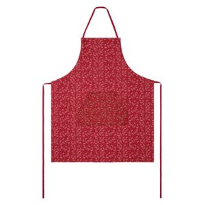 MERADISO® Dámska / pánska vianočná kuchynská zástera (červená / potlač), červená / potlač (100306924)
