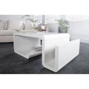 Invicta - Konferenčný stolík Q-Wave 90 cm biely