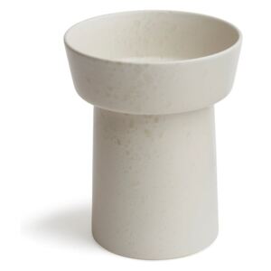 Biela kameninová váza Kähler Design Ombria, výška 20 cm
