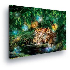Obraz na plátne - Magic Tiger 4 x 30x80 cm
