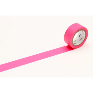 Japonská papierová páska Fluorescent Pink