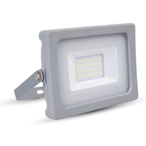 SMD LED reflektor 20W sivý studená biela