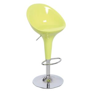 TEMPO KONDELA Alba HC-169 New barová stolička chrómová / zelená
