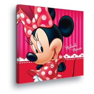 Obraz na plátne - Disney Minnie Mouse in Red III 40x40 cm