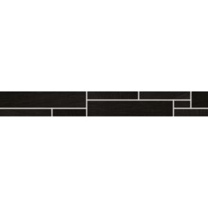 Dekor Rako Geo čierna 7x60 cm, mat, rektifikovaná DDVSP314.1