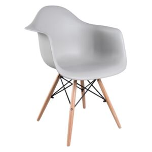 TEMPO KONDELA Damen New jedálenská stolička sivá / buk