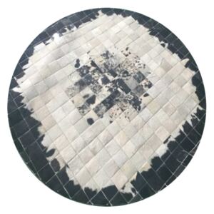 TEMPO KONDELA kožený koberec 150x150 cm
