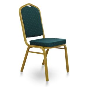 TEMPO KONDELA Zina 2 New konferenčná stolička zelená / zlatá