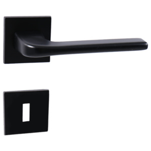Dverové kovanie MP Dara HR 4007 5 S (BS) - WC kľučka-kľučka s WC sadou/BS (čierná mat)