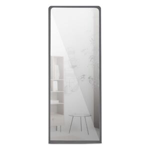 MUZZA Kovové zrkadlo cliff 130 x 50 cm čierne