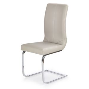 HALMAR K219 jedálenská stolička cappuccino / chróm