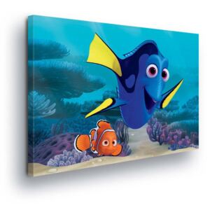 Obraz na plátne - Disney Looking for Nemo Figurines III 40x40 cm