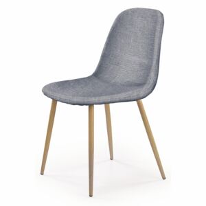 HALMAR K220 jedálenská stolička sivá / dub medový