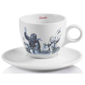 Lucaffé Blu Collection porcelánová šálka s tanierikom 150 ml