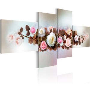 Obraz - Bouquet of roses 100x45