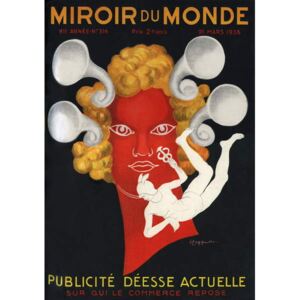 Reprodukcia, Obraz - Allegory of the Advertising “” Current Goddess on whom commerce rests””, with Mercury, god of travellers and commerce. Cover of Mirror du monde magazine n°316, March 21, 1936. Illustration by Leonetto Cappiello ., Cappiello, Leonetto