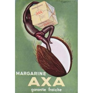 Reprodukcia, Obraz - Advertisement for 'Axa' margarine from 'L'Art Menager' magazine 1933, Cappiello, Leonetto