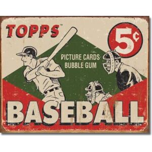Plechová ceduľa TOPPS - 1955 Baseball Box, ( x cm)