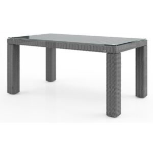 Záhradný ratanový stôl RAPALLO 160 cm šedá- vystavený kus