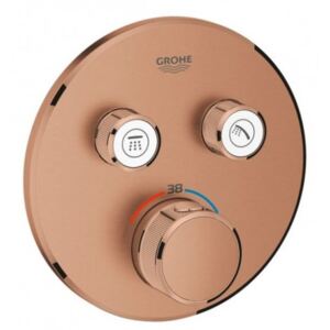 GROHE Grohtherm SmartControl termostatická sprchová batéria pre 2 odberné miesta, vrchná časť, kartáčovaný Warm Sunset 29119DL0, predĺžená záruka 5 rokov