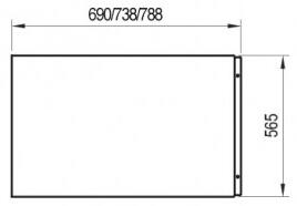 Ravak Classic bočný panel k vani 70, biely, CZ00110A00