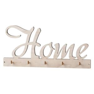 ČistéDrevo Drevený vešiak na kľúče - home