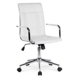 Kancelárska stolička PORTO 2 ekokoža biela Halmar