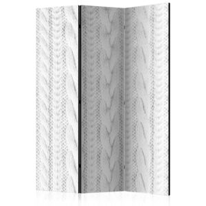Paraván - White Knit [Room Dividers] 135x172