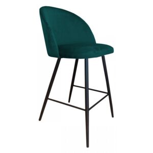 Zelená barová stolička Frozen - Magic velvet 25