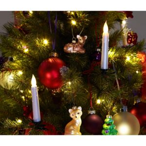 Sviečky s LED na vianočný stromček, 12 ks