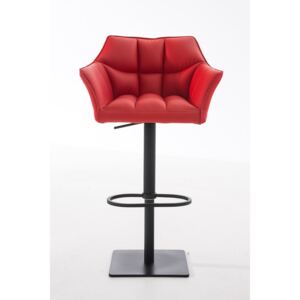 Barová stolička Damas B1 ~ koženka, čierny rám Farba Červená