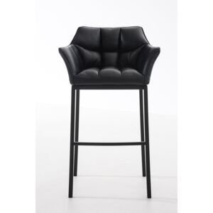 Barová stolička Damas B4 ~ koženka, čierny rám Farba Čierna