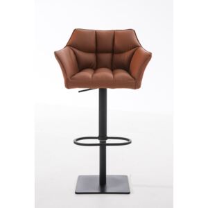Barová stolička Damas B1 ~ koženka, čierny rám Farba Svetlo hnedá