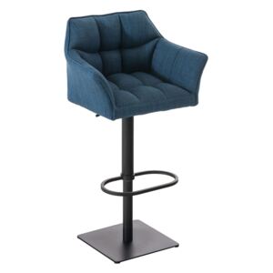 Barová stolička Damas B1 ~ látka, čierny rám Farba Modrá