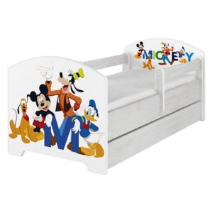 MAXMAX Detská posteľ Disney - MICKEY FRIENDS 140x70 cm