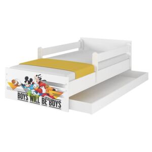 Detská posteľ MAX sa zásuvkou Disney - MICKEY A KAMARÁTI 160x80 cm