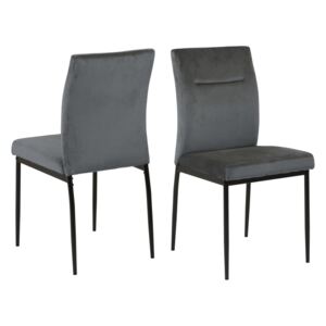 Dizajnová stolička Kassandra tmavosivá