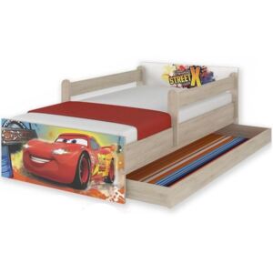 Detská posteľ MAX sa zásuvkou Disney - AUTÁ 160x80 cm