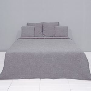 Šedý vintage prehoz na jednolôžkové postele Quilt 181 - 230*260 cm