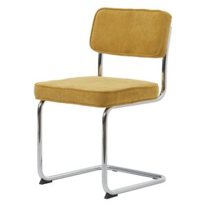 Dizajnová konzolová stolička Denise žltá