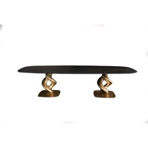LIQUID BIG dizajnový zaoblený jedálenský stôl