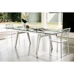 OMEGA dizajnový sklenený stôl Pacini&Cappellini