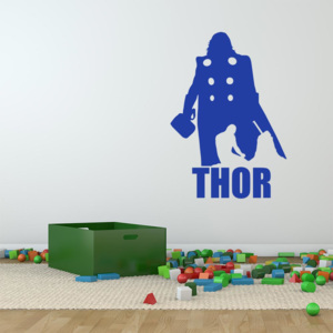 GLIX Avengers Thor - samolepka na stenu Modrá 60x40 cm