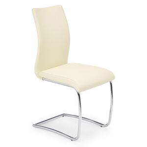 HALMAR K180 jedálenská stolička krémová / chróm